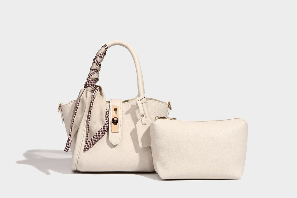 Mariam's Collection MAC048 Simple And Elegant Hand-held Cross-body Tote Bag — fabric or material detail