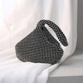 Mariam's Collection MAC057 Handbag Rhinestones Heart Shape Shiny Handmade Small Evening Bag — detail shot 6