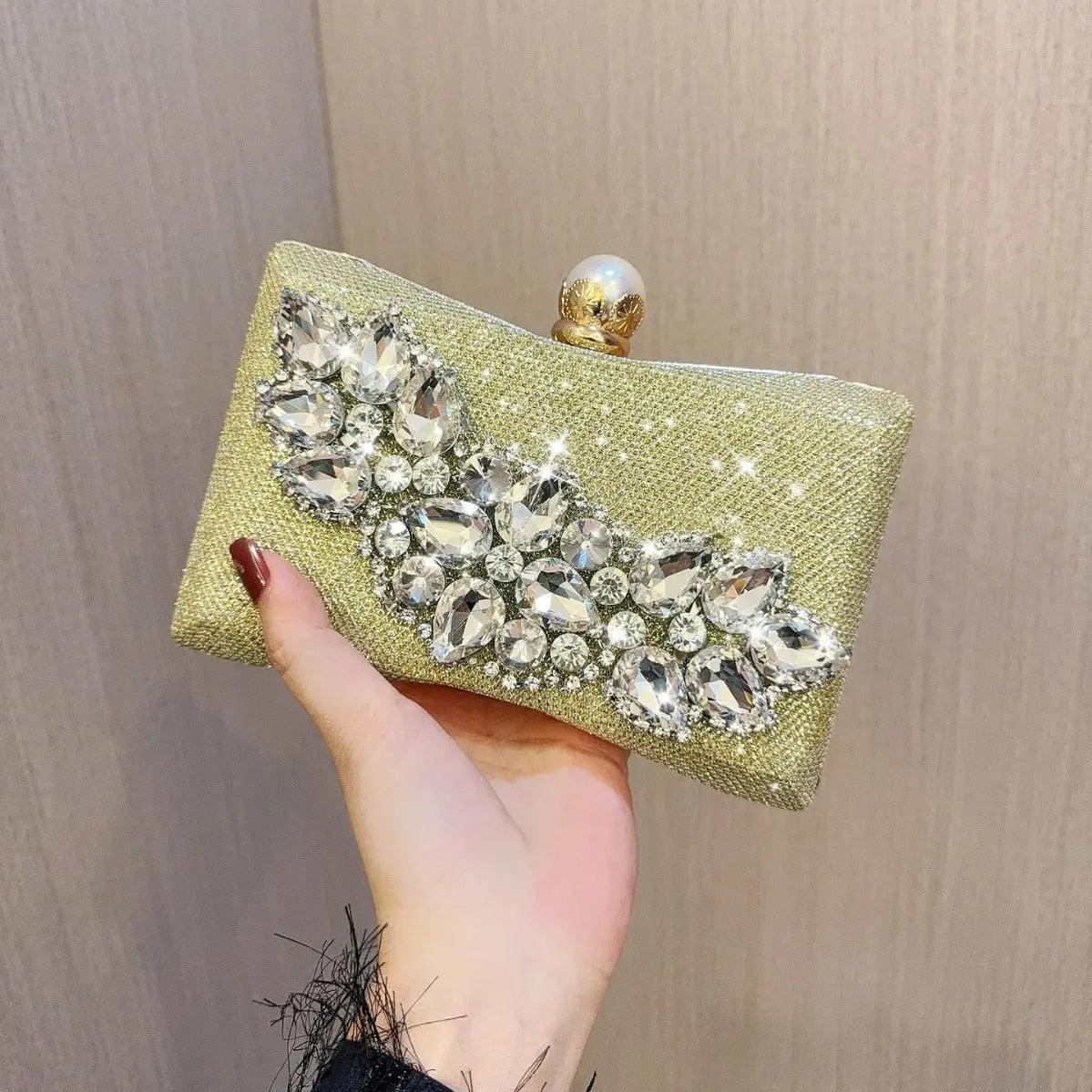 Mariam's Collection MAC059 Clutches Wedding Dinner Party Sparkling Handbags — detail shot 8