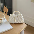 Mariam's Collection Mariam's Collection MAC062 Soft Leather Pearl Clutch Evening Bags — main product shot