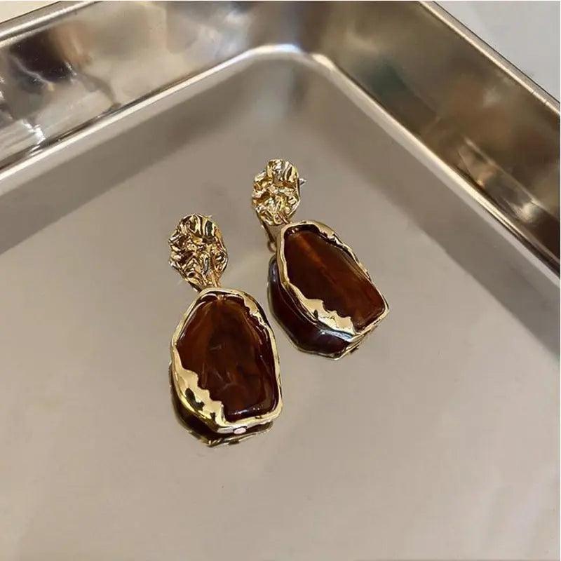 Mariam's Collection MAC065 Needle Pendant  Vintage Geometry Acrylic Earrings — product category context