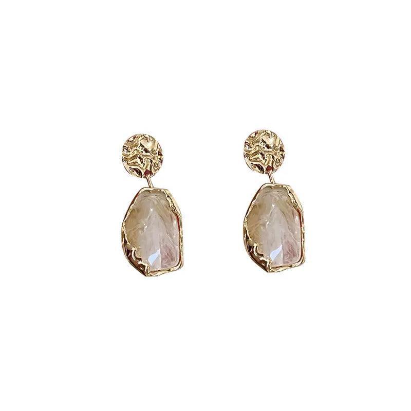 Mariam's Collection MAC065 Needle Pendant  Vintage Geometry Acrylic Earrings — lifestyle worn / used context
