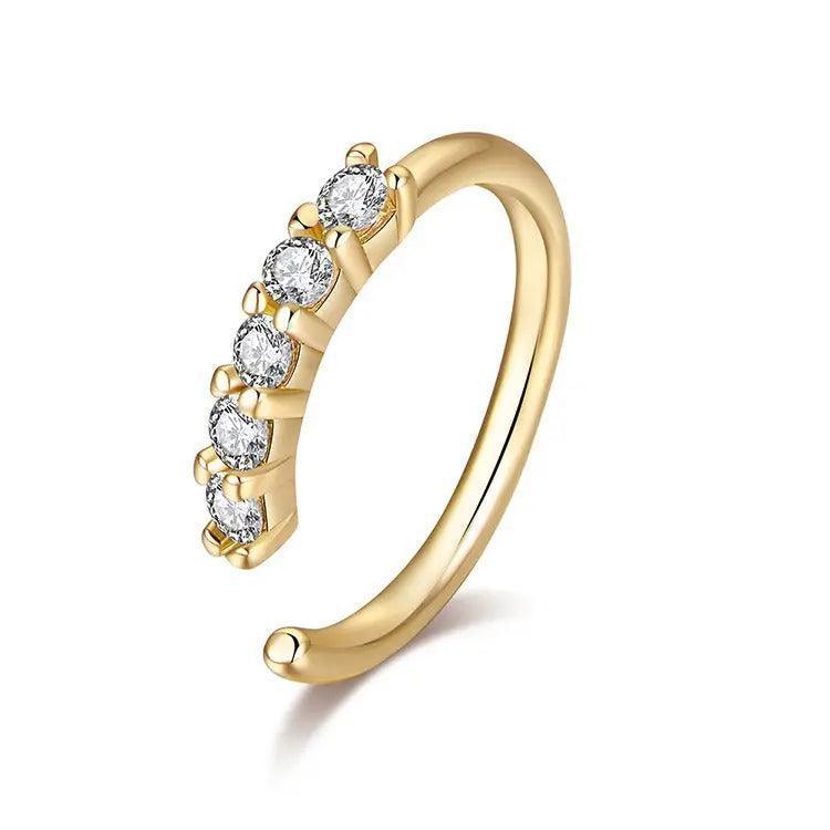 Mariam's Collection Mariam's Collection MAC066 Minimalist Openable Helix Hoop Nose Ring — product category context
