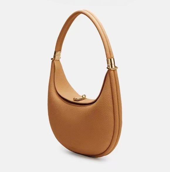 Mariam's Collection Fashionable And Changeable Cowhide Moon Bag (MAC069) — product on model