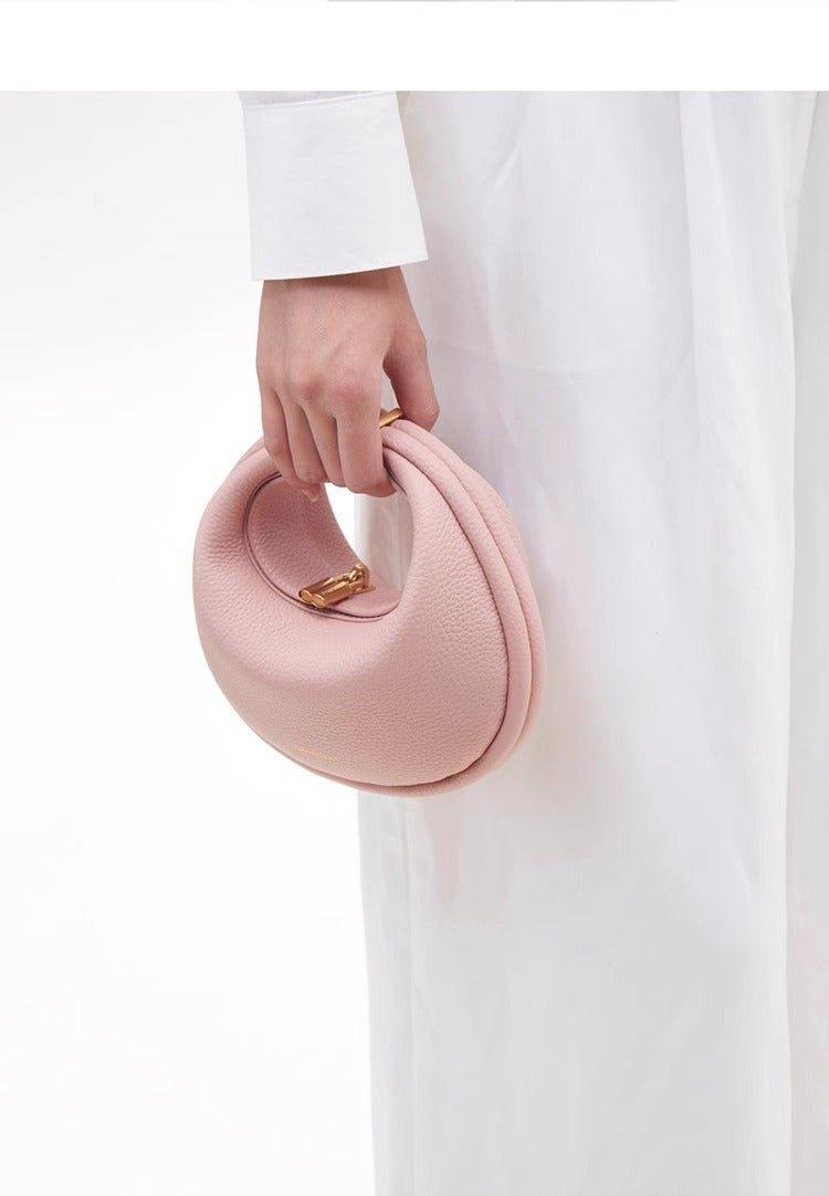Mariam's Collection Fashionable And Changeable Cowhide Moon Bag (MAC069) — detail shot 7