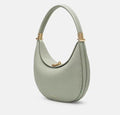 Mariam's Collection Fashionable And Changeable Cowhide Moon Bag (MAC069) — lifestyle worn / used context