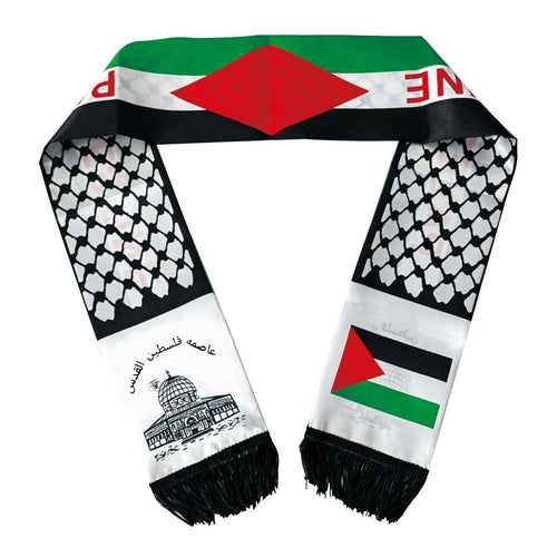 Palestine flag keffiyeh scarf (MAC079)