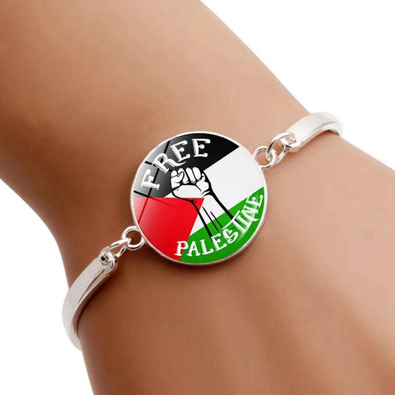 Mariam's Collection Free Palestine Bracelet | Palestinian Flag Keffiyeh Bracelet (MAC081) — main product shot