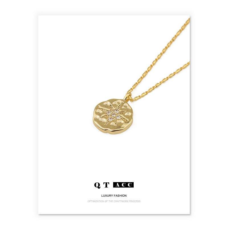 Mariam's Collection Mariam's Collection MAC084 North Star Coin Button Pendant Necklace — product category context