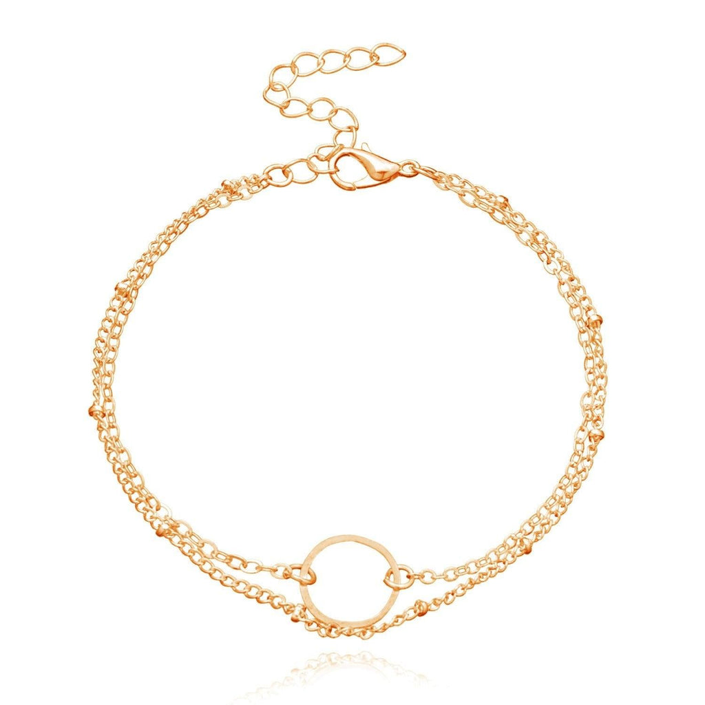 Mariam's Collection MAC085 Fashionable GeometricHollow Ring Simple Double Layer Bracelet — construction detail