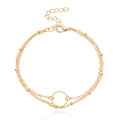 Mariam's Collection MAC085 Fashionable GeometricHollow Ring Simple Double Layer Bracelet — construction detail