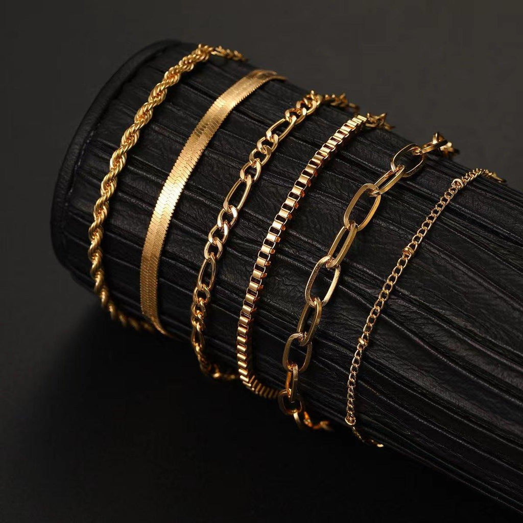 Mariam's Collection MAC092 Bohemian Minimalist Metal Multi-Layer Bracelet — product category context