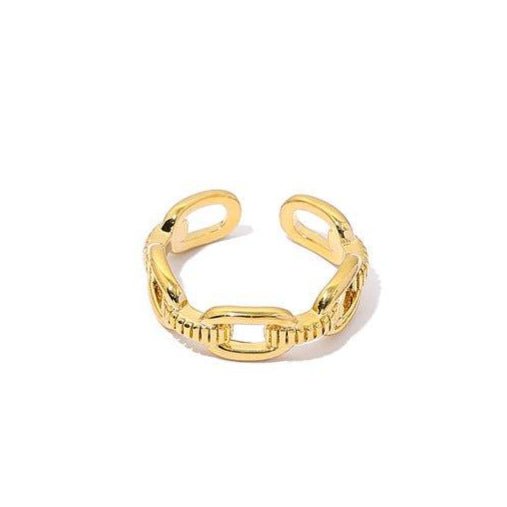 Mariam's Collection MAC094 High Color Retention Vacuum Eelectroplating Retro Simple Ring — detail shot 7