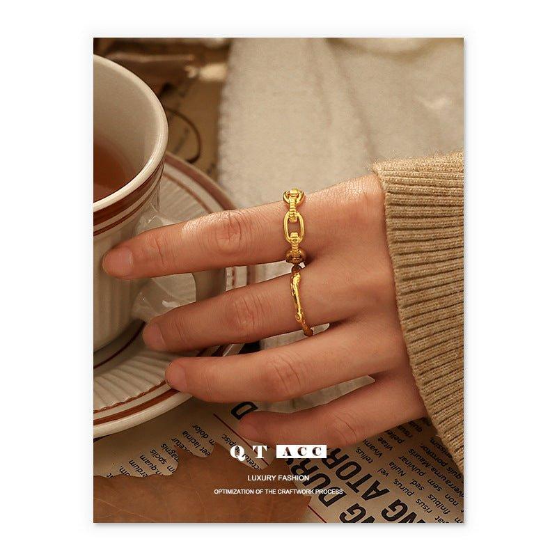 Mariam's Collection MAC094 High Color Retention Vacuum Eelectroplating Retro Simple Ring — product category context