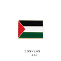 Mariam's Collection Mariam's Collection MAC105 Free Palestine flag Keffiyeh pin — construction detail