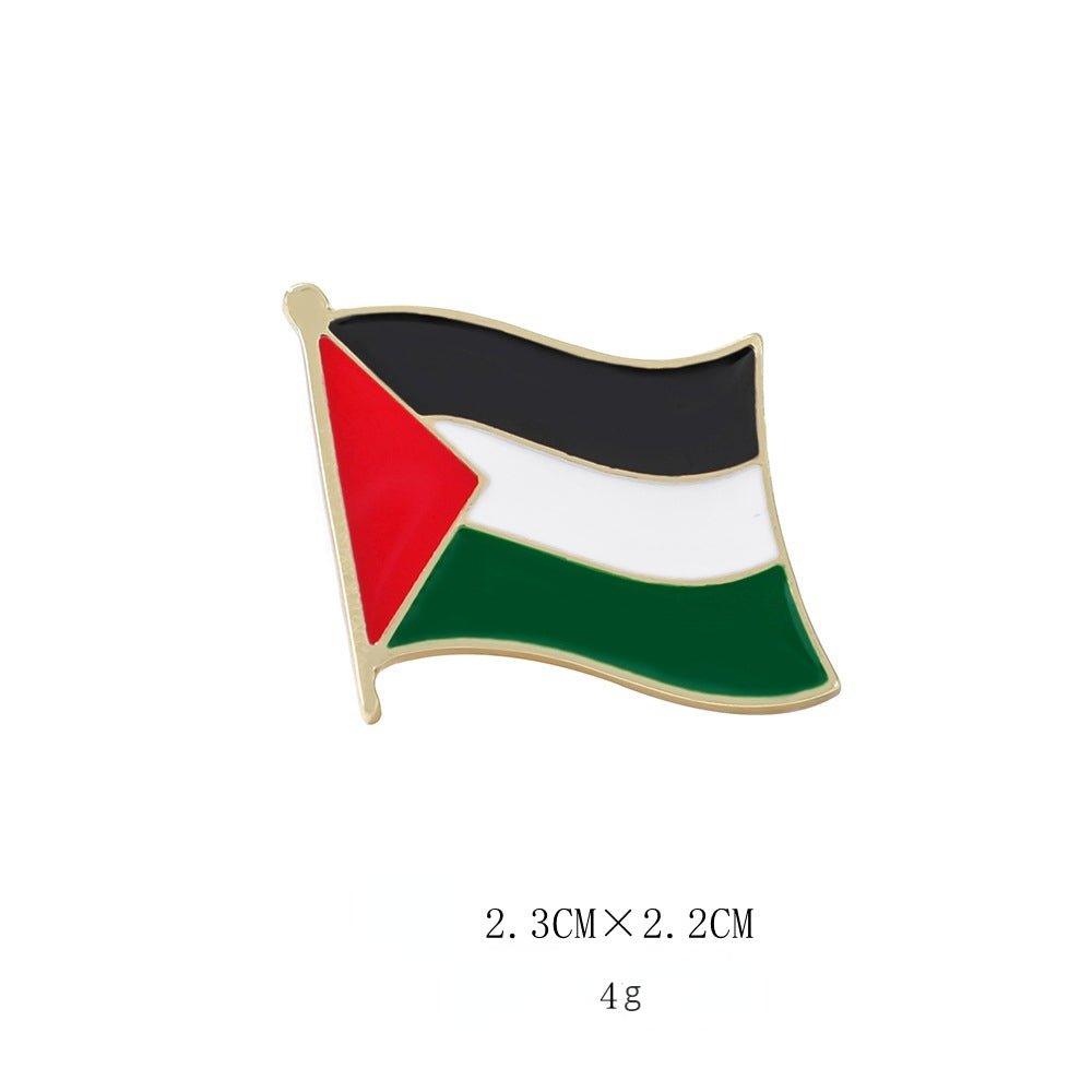Mariam's Collection Mariam's Collection MAC105 Free Palestine flag Keffiyeh pin — product category context