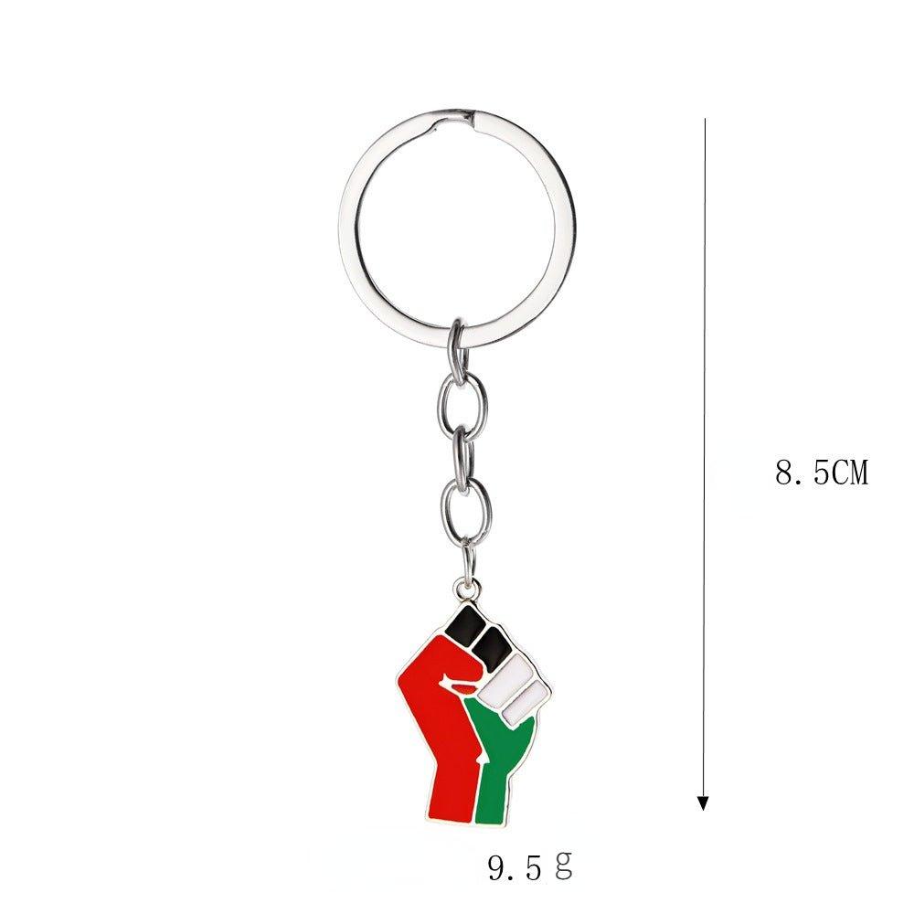 Mariam's Collection Mariam's Collection MAC106 Free Pakistan Keffiyeh Key Metal Pendant — detail shot 9