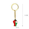 Mariam's Collection Mariam's Collection MAC106 Free Pakistan Keffiyeh Key Metal Pendant — lifestyle worn / used context