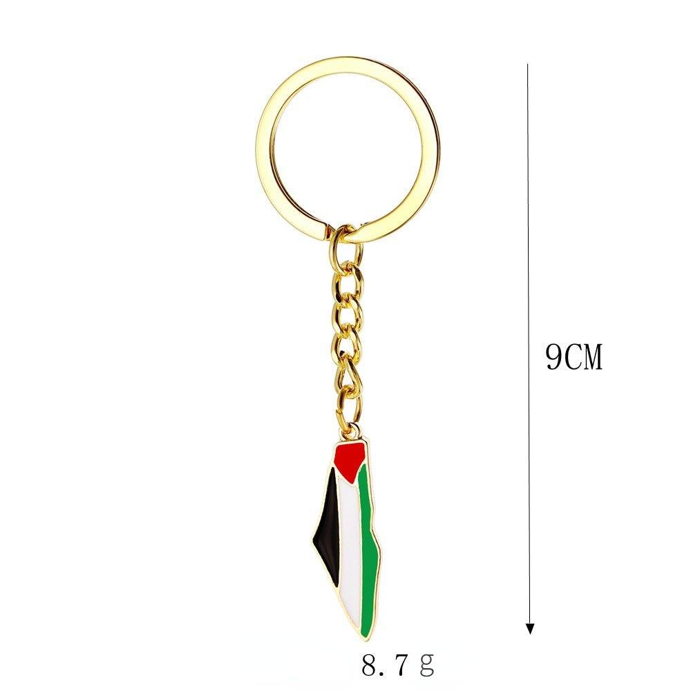 Mariam's Collection Mariam's Collection MAC106 Free Pakistan Keffiyeh Key Metal Pendant — detail shot 6