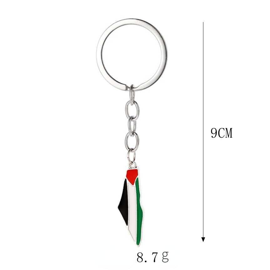 Mariam's Collection Mariam's Collection MAC106 Free Pakistan Keffiyeh Key Metal Pendant — detail shot 7