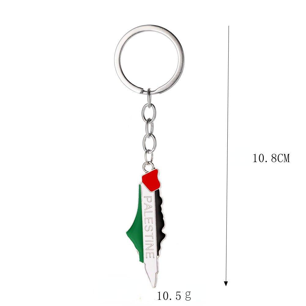 Mariam's Collection Mariam's Collection MAC106 Free Pakistan Keffiyeh Key Metal Pendant — detail shot 8