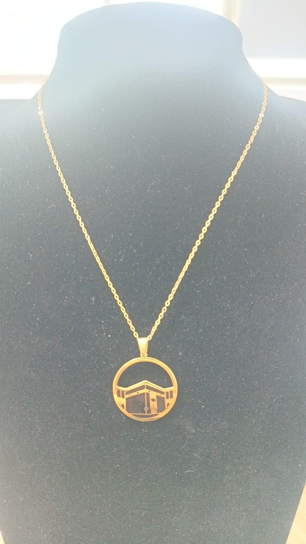 Mariam's Collection Mariam's Collection MAC111 Stainless Steel Masjid Pattern Necklace — detail shot 6
