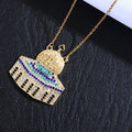 Mariam's Collection Mariam's Collection MAC112 Masijid Pattern Keffiyeh Necklace — construction detail