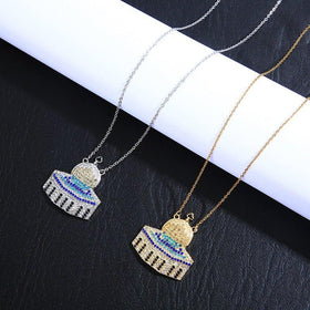 Mariam's Collection MAC112 Masijid Pattern Keffiyeh Necklace