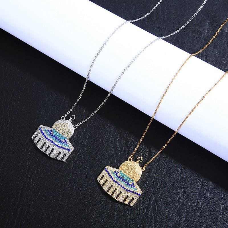Mariam's Collection Mariam's Collection MAC112 Masijid Pattern Keffiyeh Necklace — main product shot