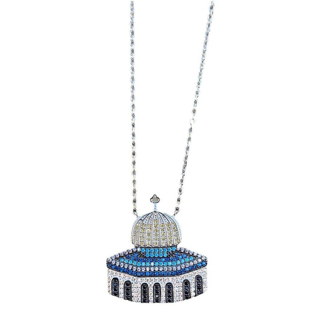 Mariam's Collection Mariam's Collection MAC112 Masijid Pattern Keffiyeh Necklace — lifestyle worn / used context
