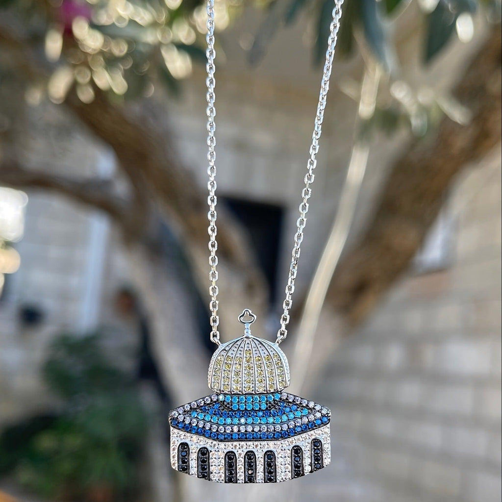 Mariam's Collection Mariam's Collection MAC112 Masijid Pattern Keffiyeh Necklace — detail shot 6