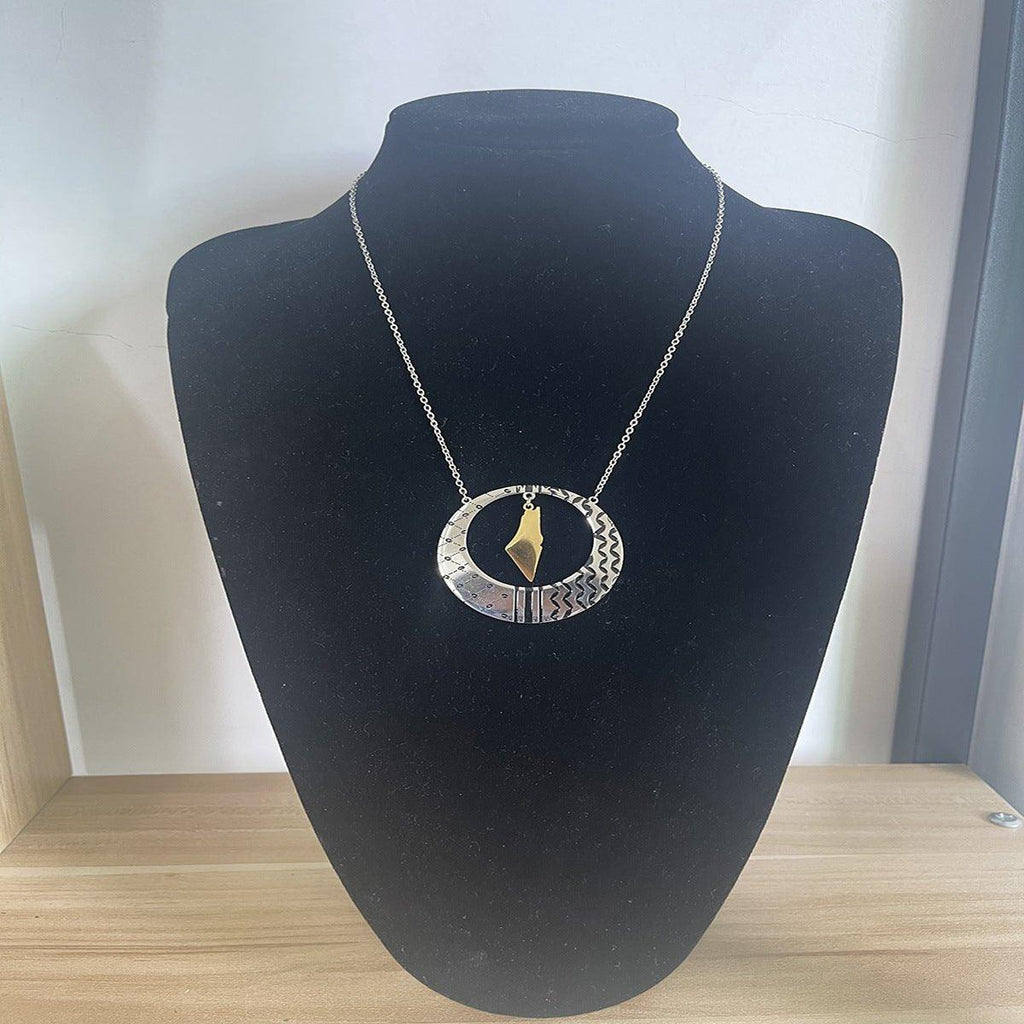 Mariam's Collection Mariam's Collection MAC113 Stainless Steel Keffiyeh Necklace — product category context