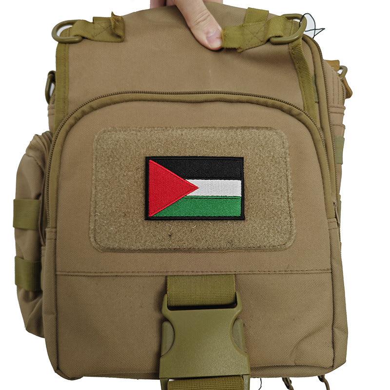 Mariam's Collection MAC115 Palestine Flag Embroidered PVC Rubber Badge Velcro — product category context