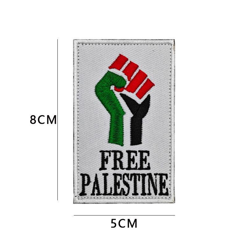 Mariam's Collection MAC115 Palestine Flag Embroidered PVC Rubber Badge Velcro — detail shot 6