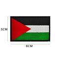 Mariam's Collection MAC115 Palestine Flag Embroidered PVC Rubber Badge Velcro — detail shot 7