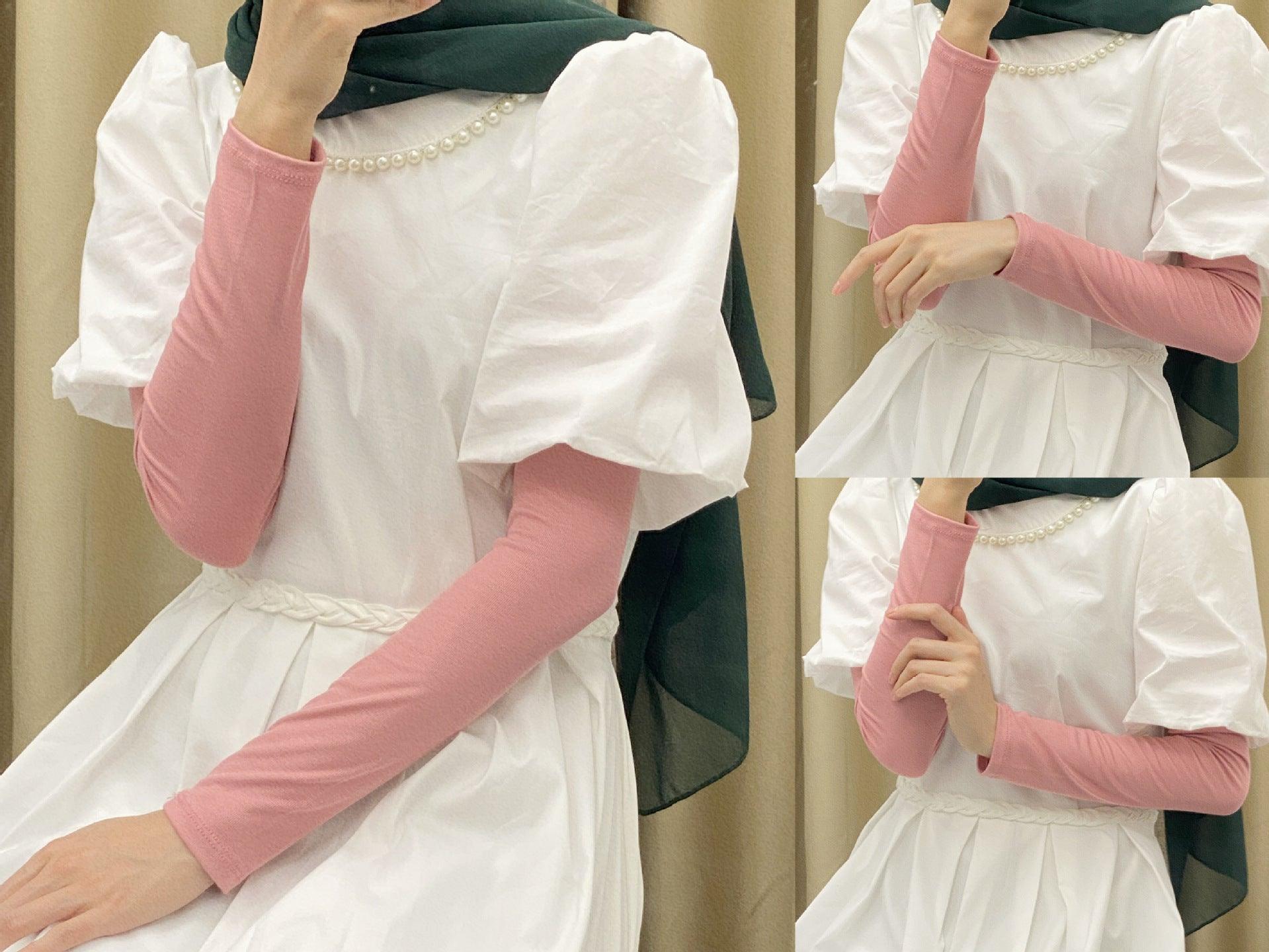 Mariam's Collection MAC120 Solid Color Modal Cotton Stretch Ice Sleeves — detail shot 7