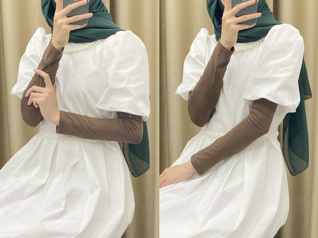 Mariam's Collection MAC120 Solid Color Modal Cotton Stretch Ice Sleeves — detail shot 8