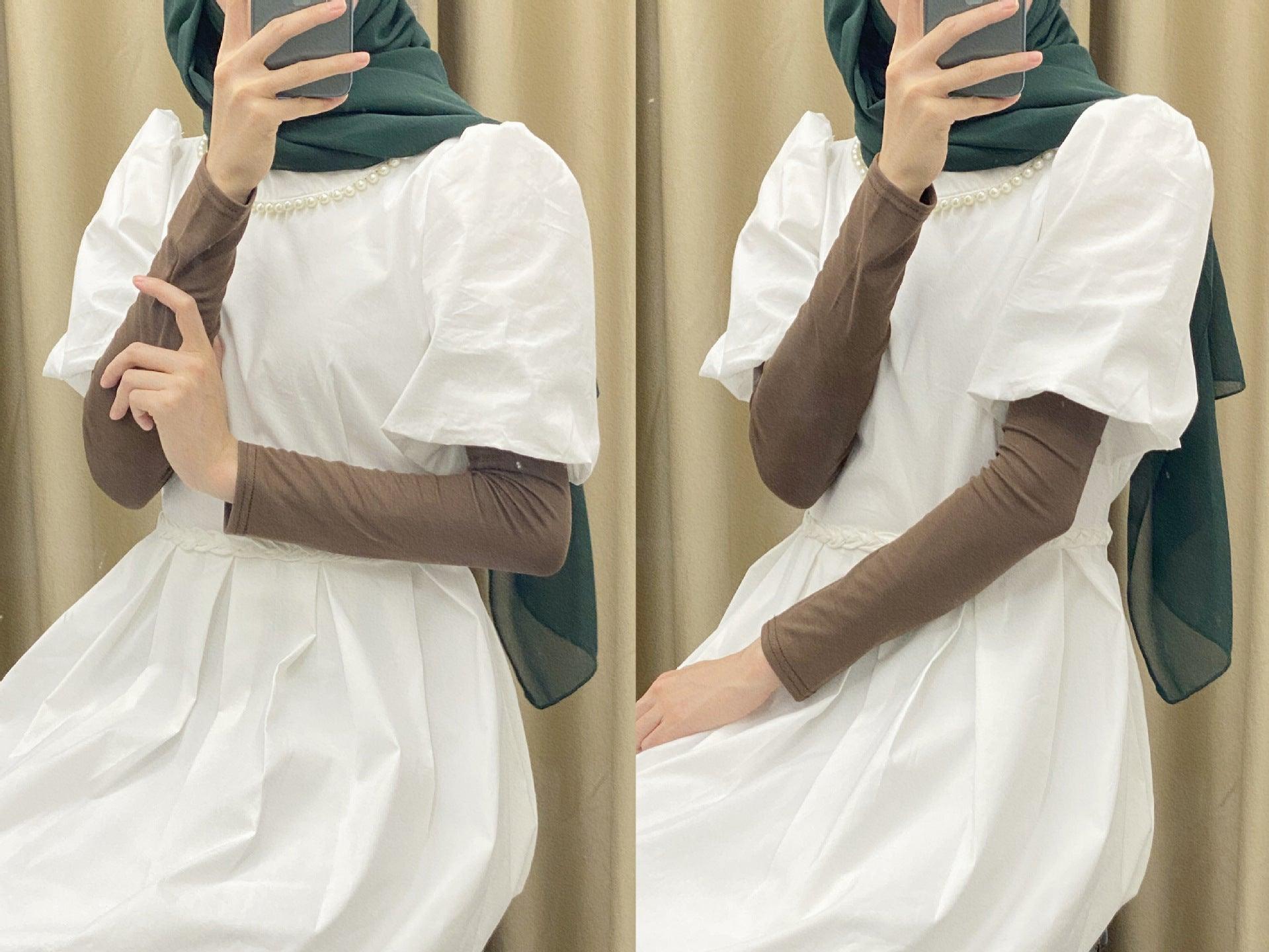 Mariam's Collection MAC120 Solid Color Modal Cotton Stretch Ice Sleeves — detail shot 8