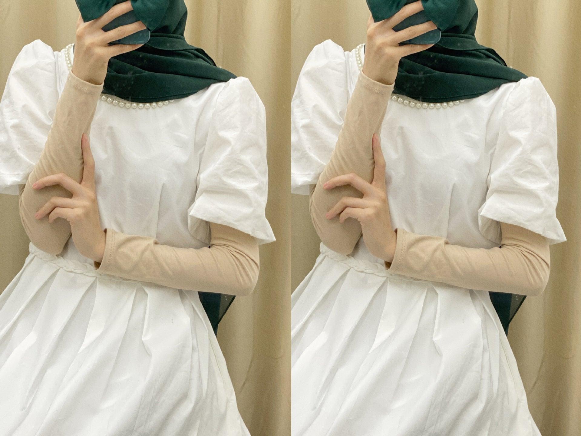 Mariam's Collection MAC120 Solid Color Modal Cotton Stretch Ice Sleeves — detail shot 10