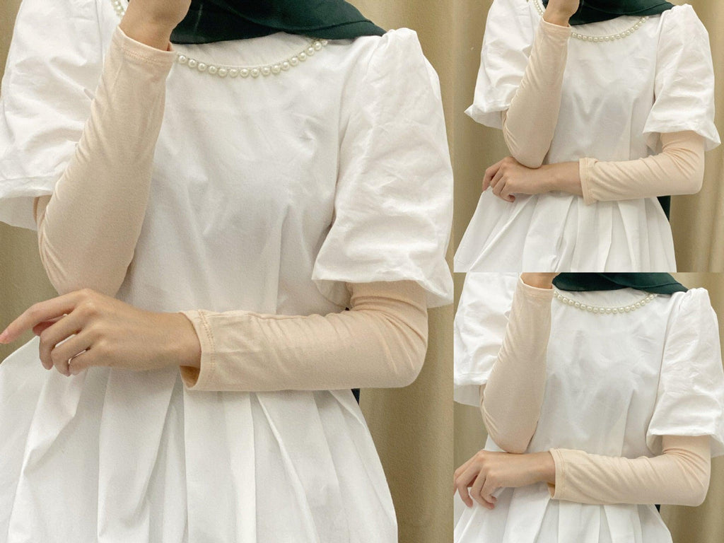 Mariam's Collection MAC120 Solid Color Modal Cotton Stretch Ice Sleeves — Mariam's Collection branding close-up