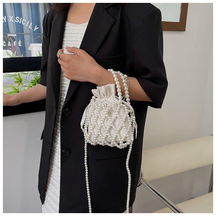 Mariam's Collection Mariam's Collection MAC124 Fresh Handwoven Pearl Bead Bag — detail shot 7