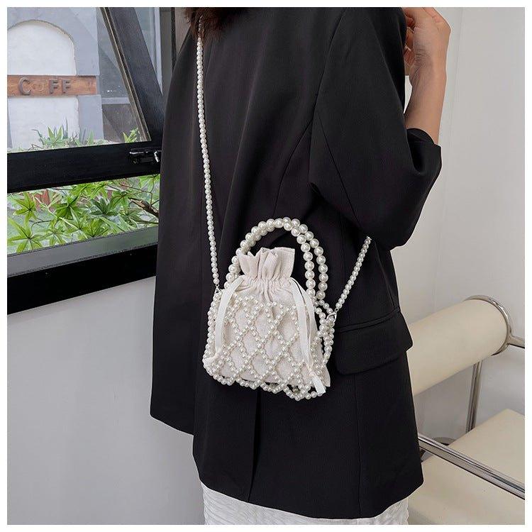 Mariam's Collection Mariam's Collection MAC124 Fresh Handwoven Pearl Bead Bag — detail shot 6