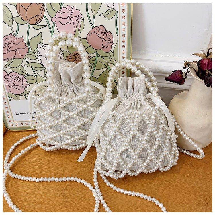 Mariam's Collection Mariam's Collection MAC124 Fresh Handwoven Pearl Bead Bag — main product shot