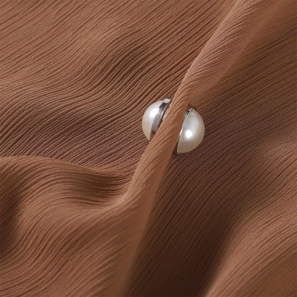 Mariam's Collection Mariam's Collection MAC126 Pearl Magnetic Buckle Hijab 12 pcs Brooches — product category context