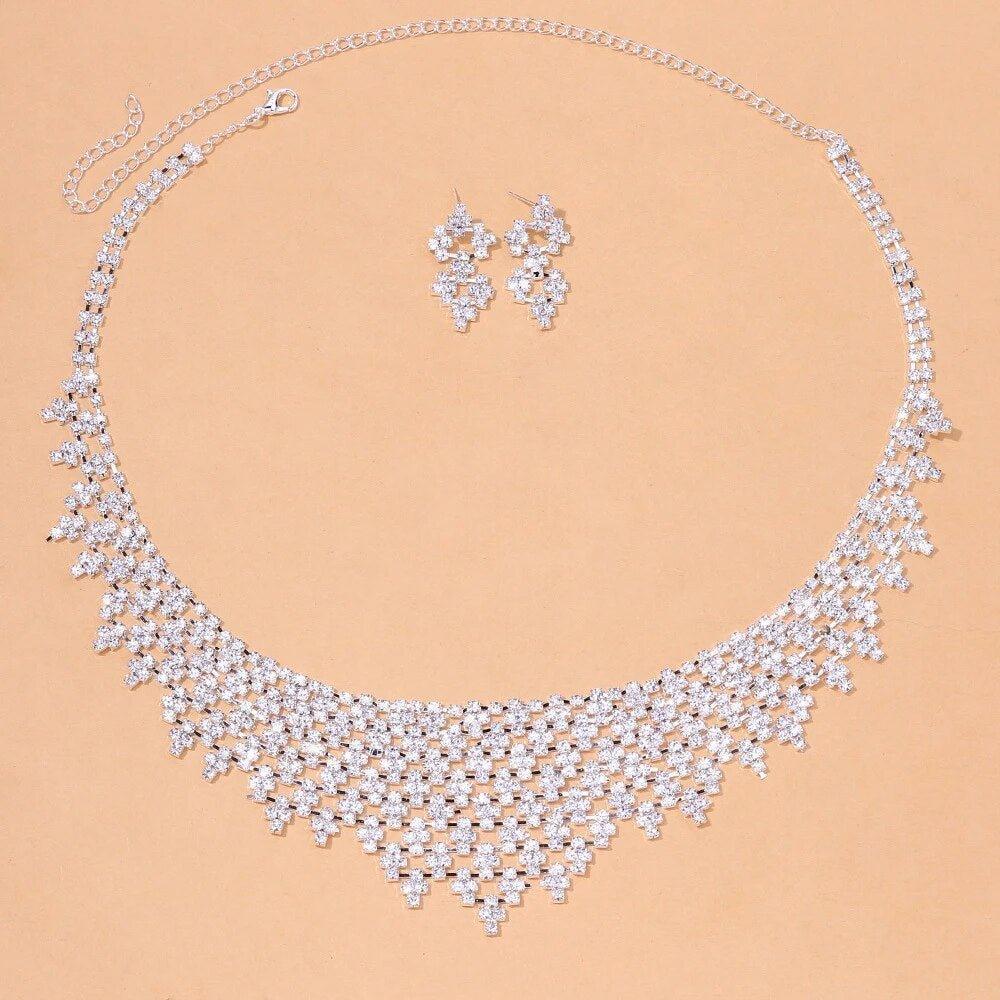 Mariam's Collection Mariam's Collection MAC128  Stylish Rhinestone Tassel Jewelry Set — product category context