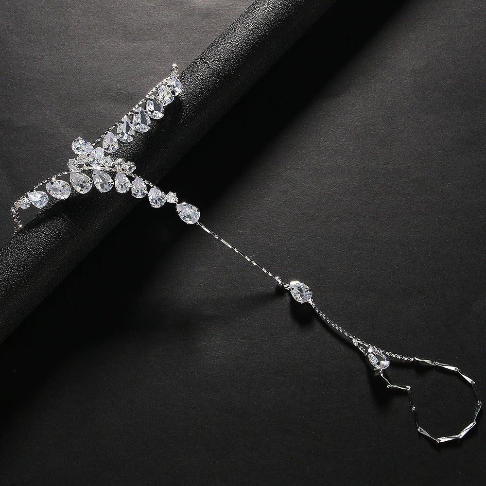 Mariam's Collection Mariam's Collection MAC131  Water Drop Zircon High-end Bracelet — construction detail