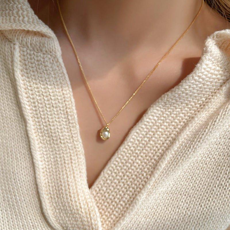 Mariam's Collection Mariam's Collection MAC136 High-end Pendant Pearl Necklace — main product shot