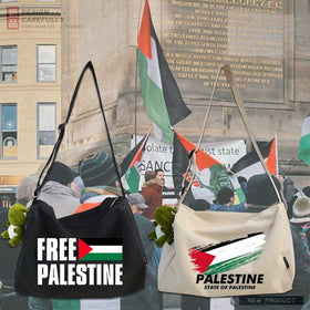 Mariam's Collection MAC139 Palestine Peace Crossbody Canvas Bag