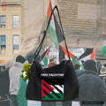 Mariam's Collection Mariam's Collection MAC139 Palestine Peace Crossbody Canvas Bag — construction detail
