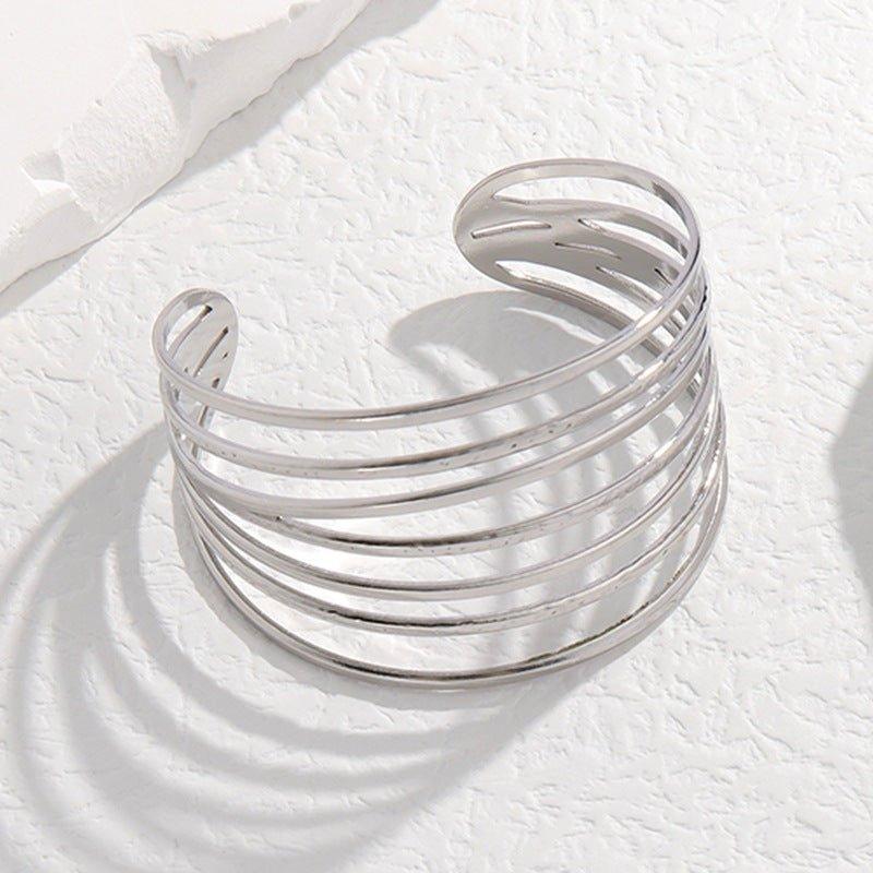 Mariam's Collection MAC143 Titanium Steel Colorfast Adjustable Bracelet — detail shot 8